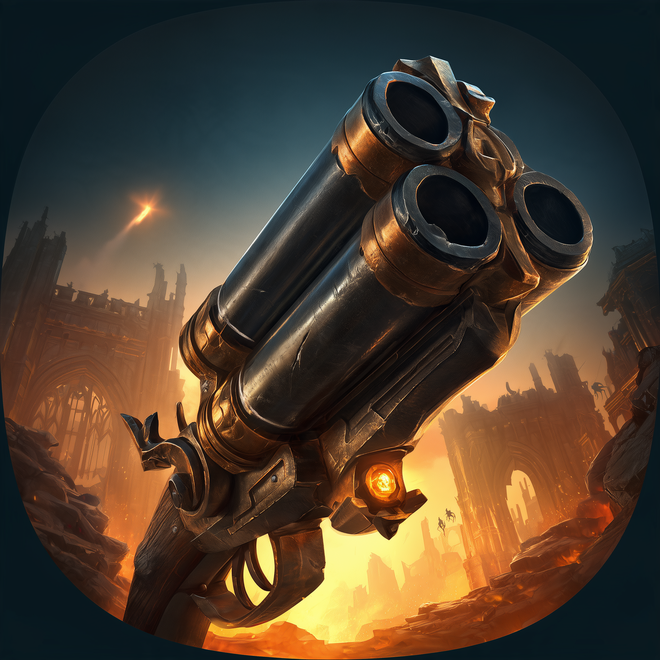Bellgrave Holdout icon: a three-barrel weapon above a ruined city