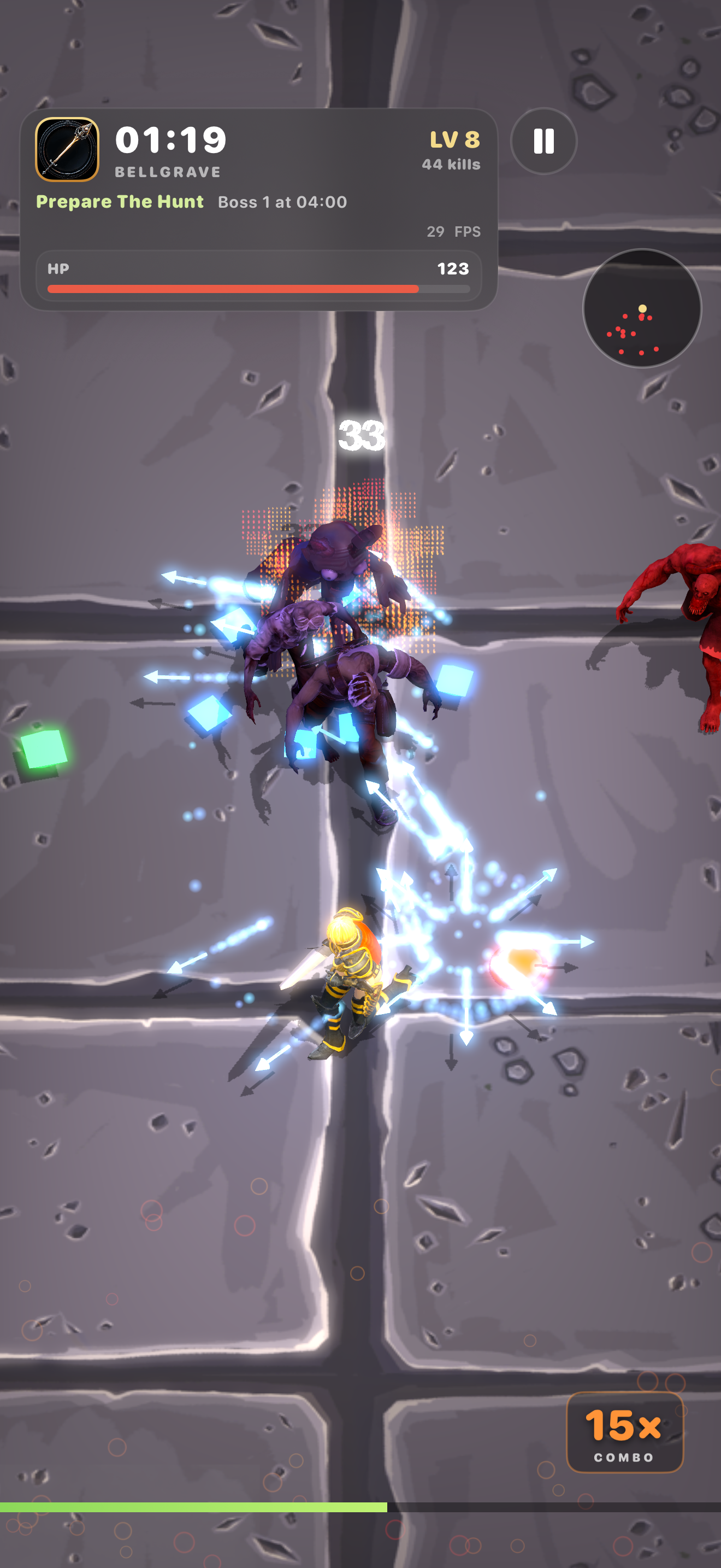 Bellgrave action roguelike in a dark 3D cathedral
