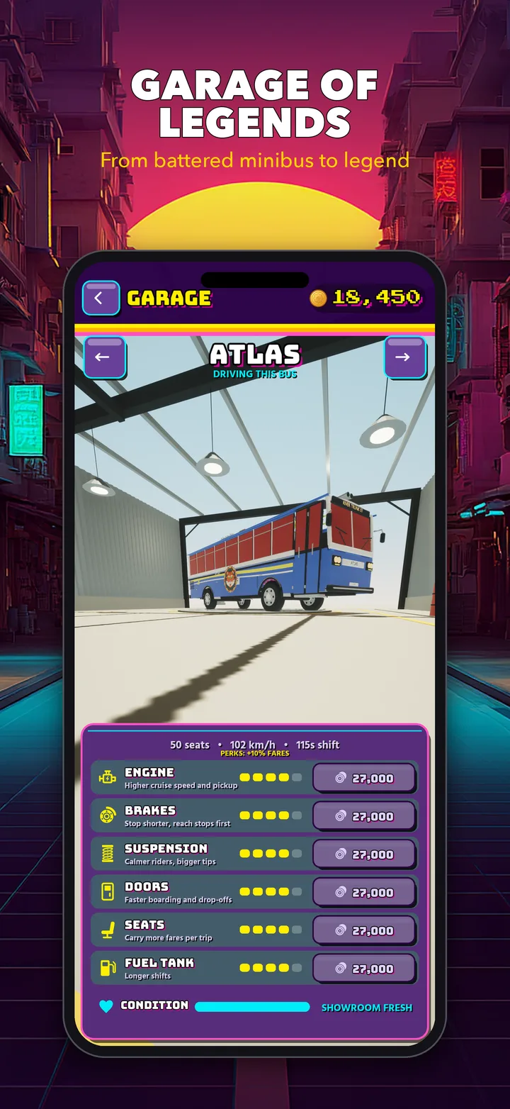 The garage of legends with the full-size Atlas