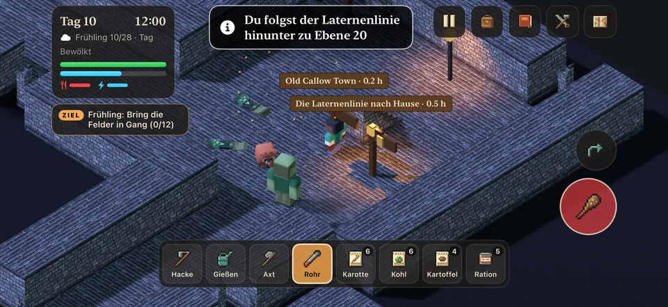 Steig hinab in die Callow Deep: Neue Ebenen bei jedem Besuch, besseres Erz in der Tiefe