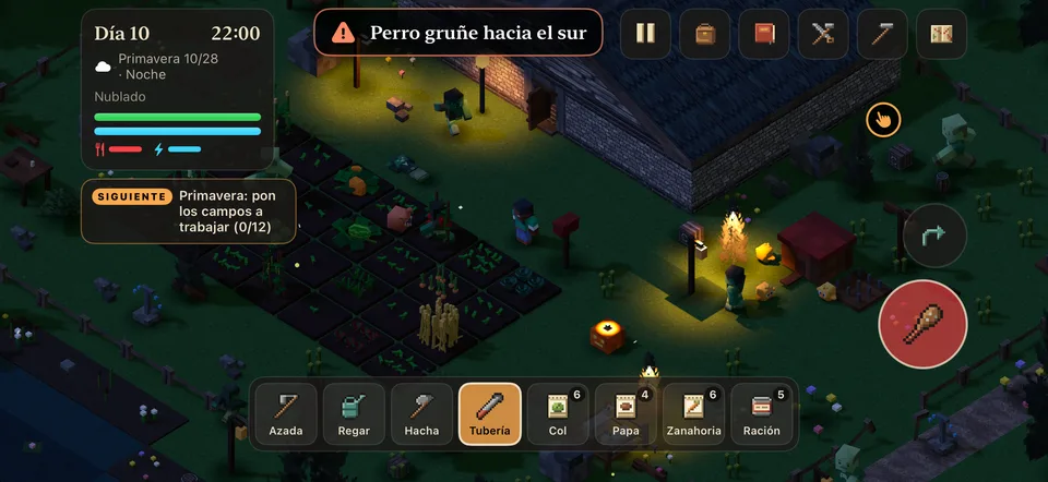 Defiende las cercas de noche: Faroles encendidos y los Hollowed en la puerta