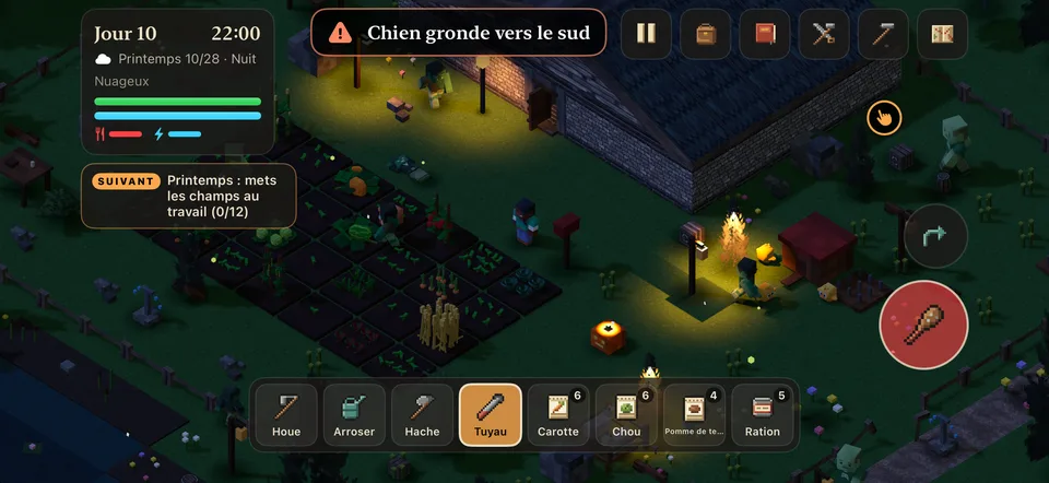 Tiens les clôtures la nuit: Lanternes allumées, les Hollowed à la porte