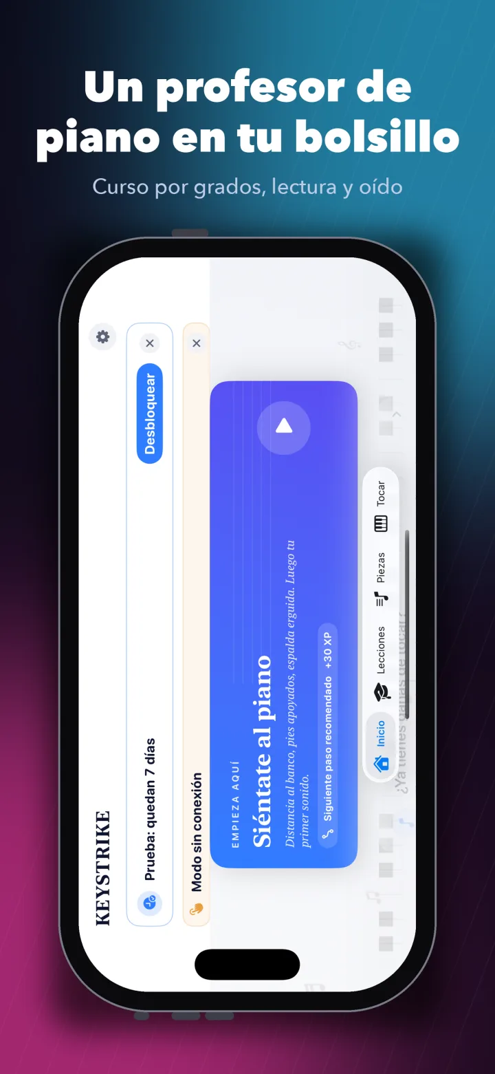 Keystrike — guided piano practice