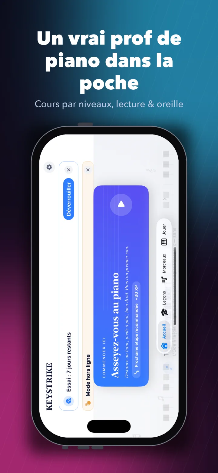 Keystrike — guided piano practice