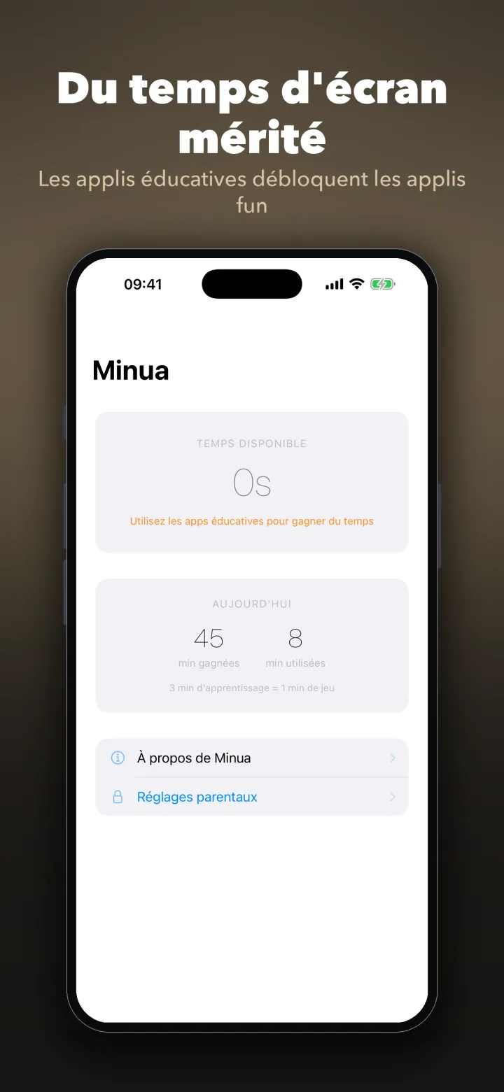 Minua — earn screen time through learning